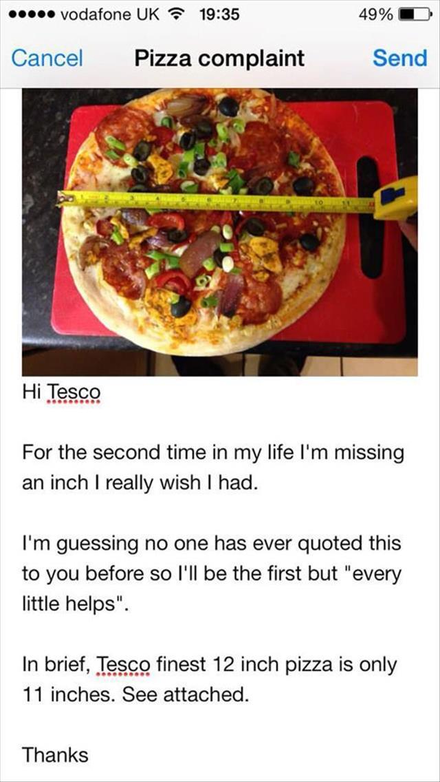 Reflex syncope - 49% O ..... vodafone Uk Cancel Pizza complaint Send Hi Tesco For the second time in my life I'm missing an inch I really wish I had. I'm guessing no one has ever quoted this to you before so I'll be the first but "every little helps". In 
