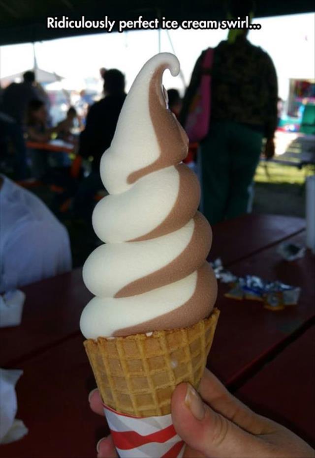 ice cream swirls - Ridiculously perfect ice cream swirl...