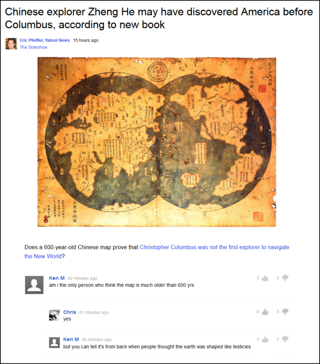 oldest chinese map of the world - Chinese explorer Zheng He may have discovered America before Columbus, according to new book Eric P o ws shown Does a 600yearold Chinese map prove that Christopher Columbus was not the first explorer to navigate the New W