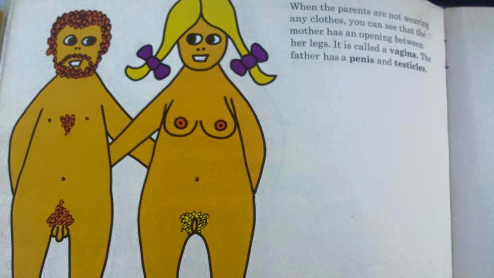 babies are made children's book - When the parents are not we any clothes, you can see that mother has an opening betwe her legs. It is called a vagina. The father has a penis and testicles