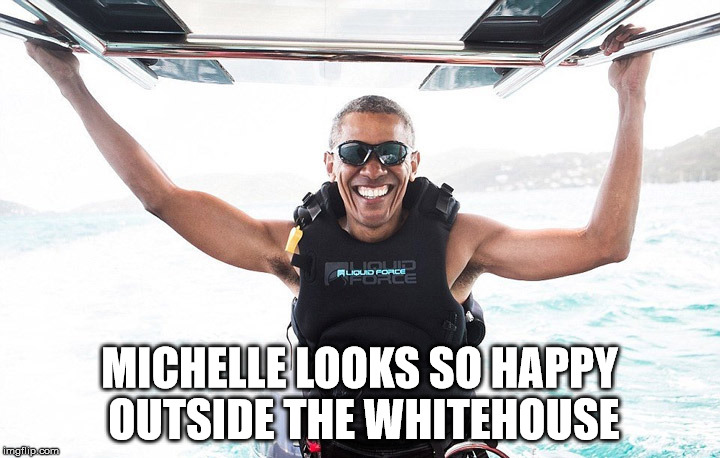 Michelle is quite happy
