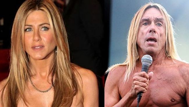 Jennifer Aniston and Iggy Pop