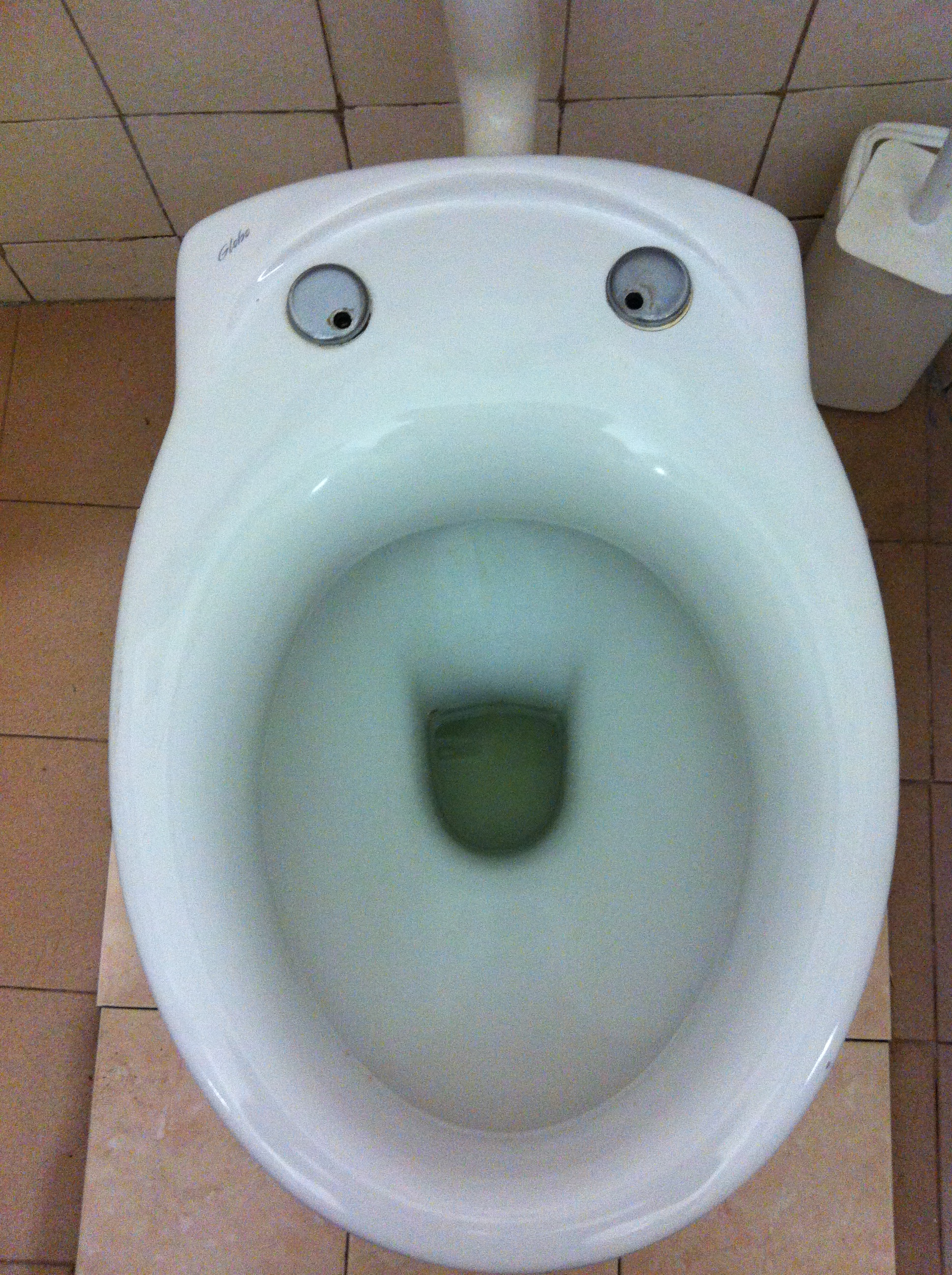 funny toilet face