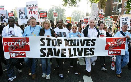 Ban guns, complain about knife crime. --Get ready America.