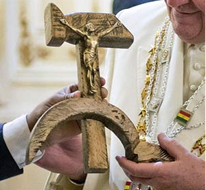 Jesus died on the hammer and sickle for the collective.