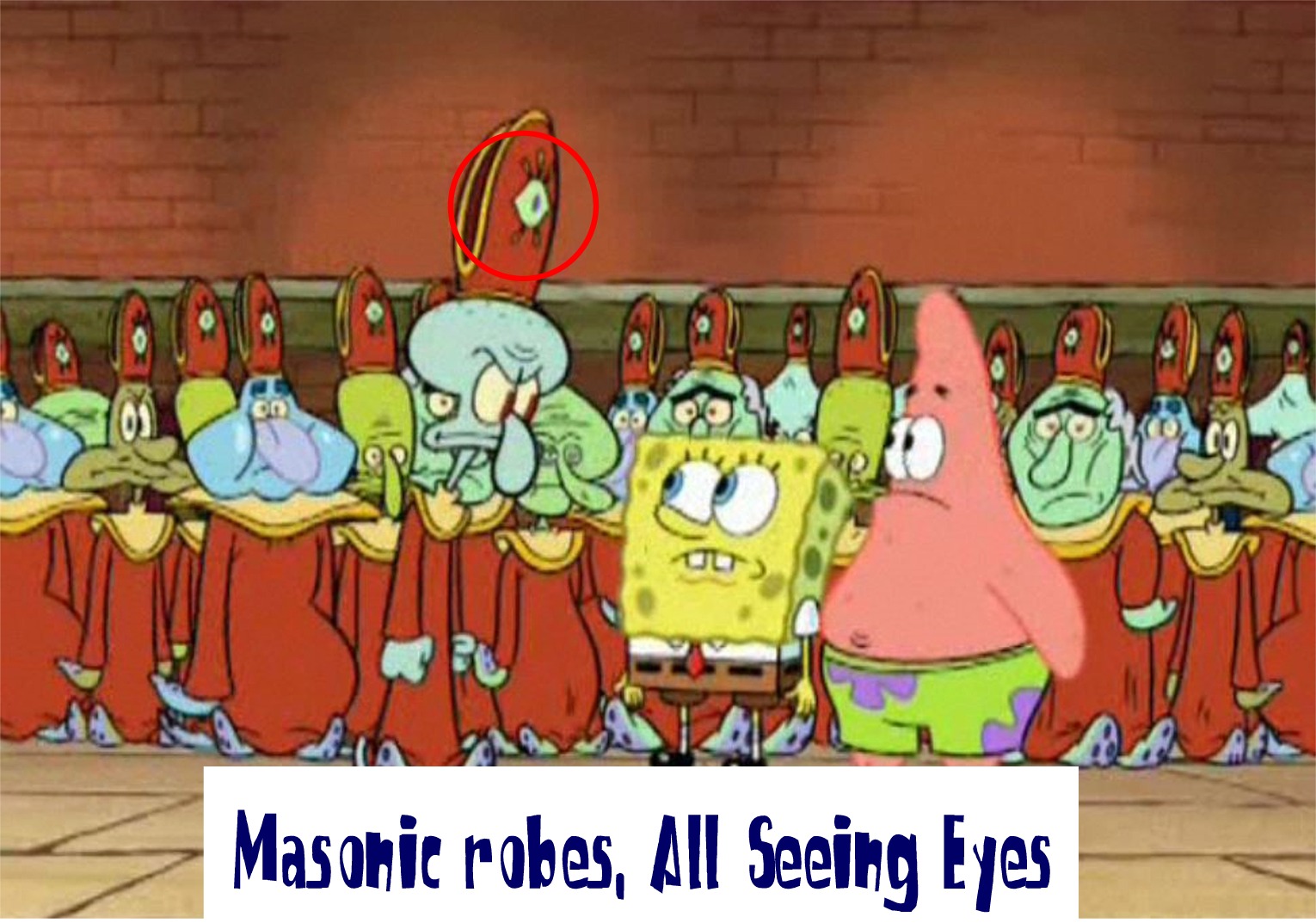 spongebob all seeing eye - Masonic robes, All Seeing Eyes