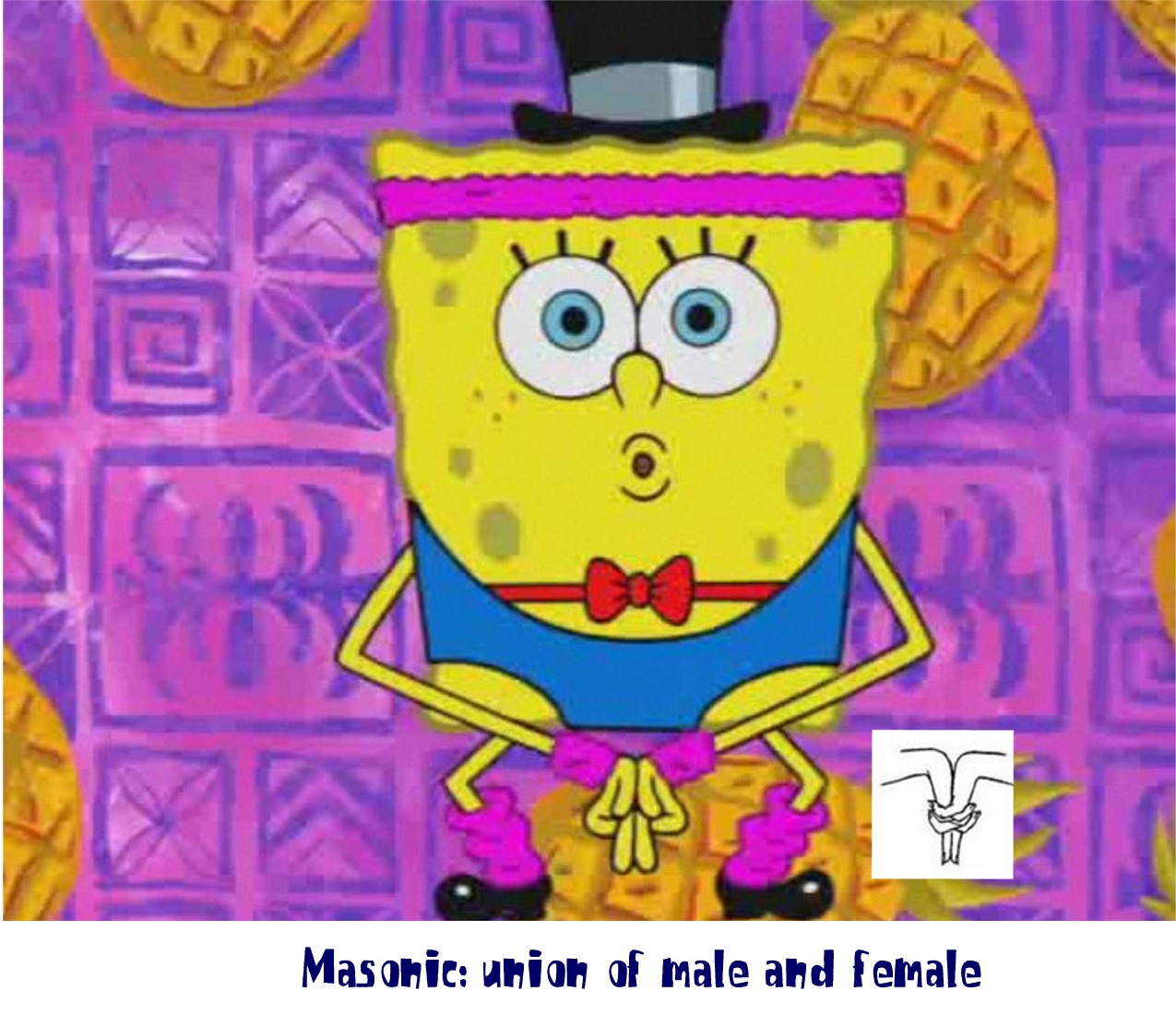 spongebob squarepants - Masonic union of male and female