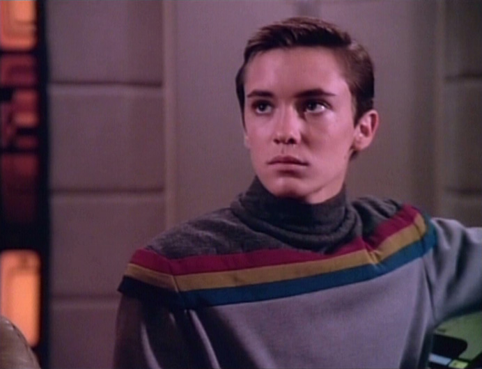 Star Trek TNG: Wesley Crusher. This sniveling, annoying, brown-noser's character never evolved beyond that.