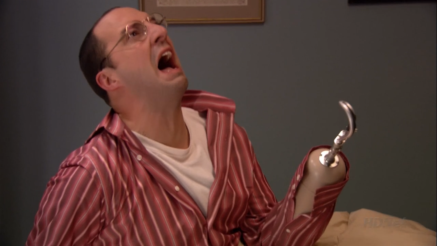 Arrested Development: Buster Bluth. This character amazingly got more ridiculous as the show went on, until they just ran out of ideas. Got his arm eaten by a seal. Imagine how utterly out of ideas you would have to be to write this in the script and everyone thought "Hey, let's go with that and see where it goes!"