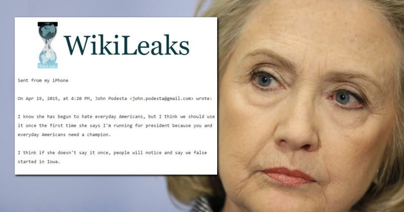 Wikileaks email dump (to be ignored by national media)