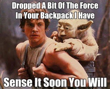 mark hamill luke - Dropped A Bit Of The Force In Your Backpack. Have Sense It Soon You Will