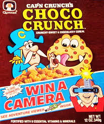 Choco Crunch. The Chocoberry monster was just an excuse to promote more sugar to a sugar cereal. Doesn't matter. Every kid dumped the whole box in a salad bowl and killed it in one sitting.