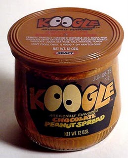 Koogle bread spread. This choco-peanut butter spread was like pure blue meth to kids at the time.