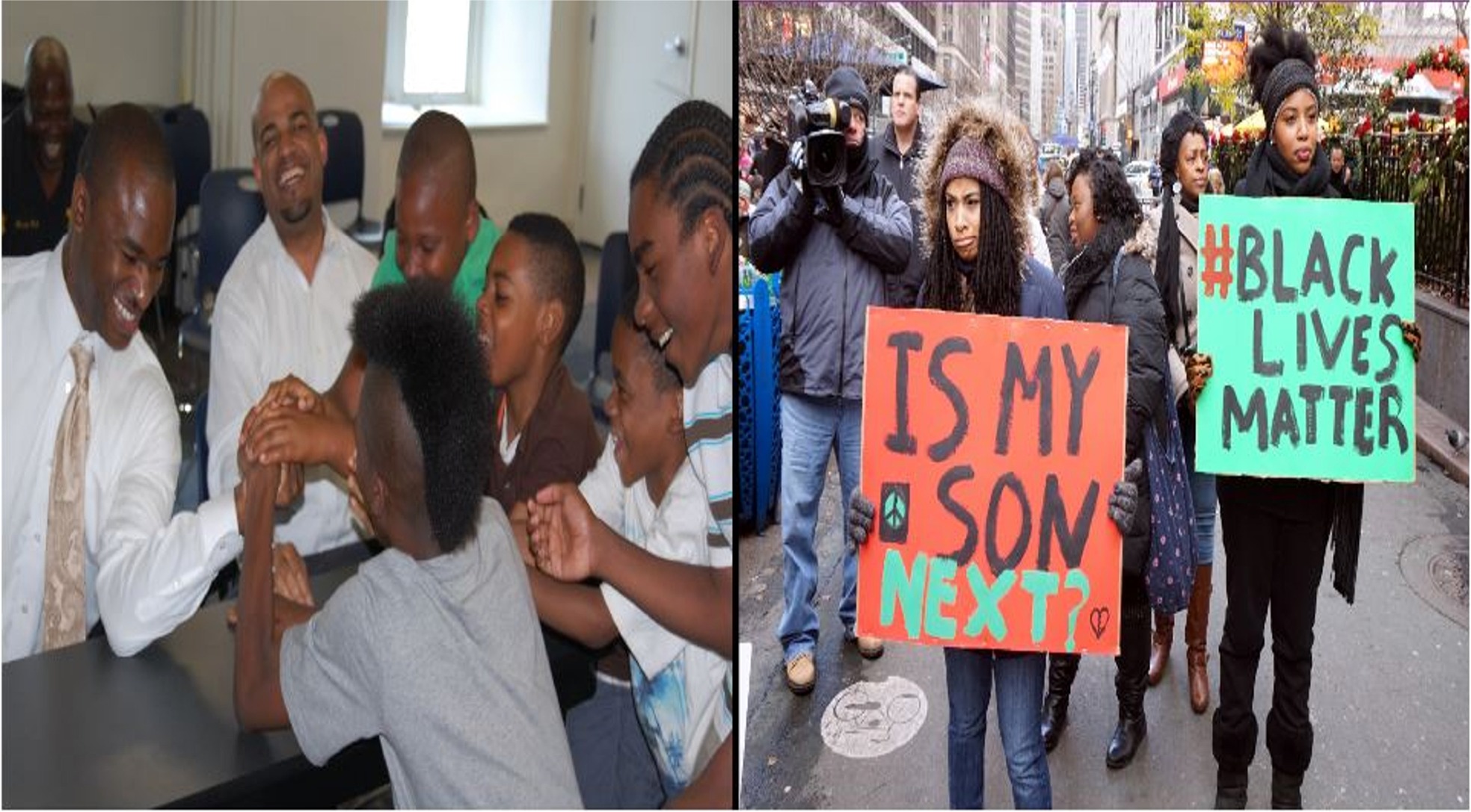 Which group is actually showing Black Lives Matter?