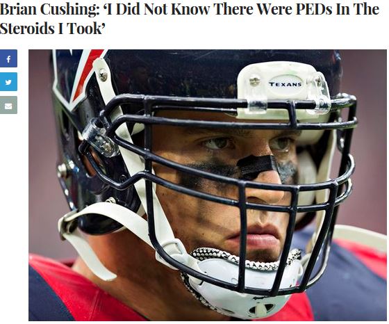 bicycle helmet - Brian Cushing 'I Did Not Know There Were PEDs In The Steroids I Took