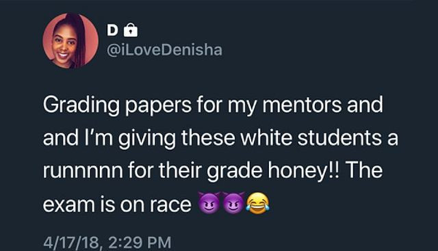 karma twitter quotes - Do Grading papers for my mentors and and I'm giving these white students a runnnnn for their grade honey!! The exam is on race sue 41718,