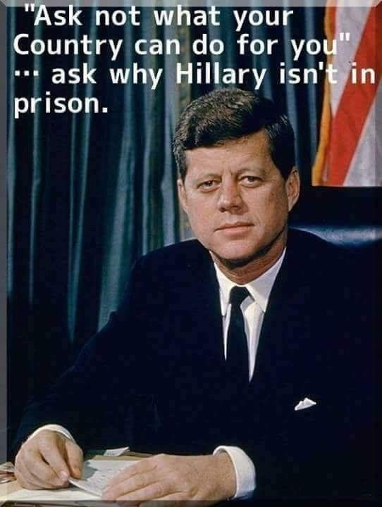 john f kennedy presidential portrait - I "Ask not what your Country can do for you" ask why Hillary isn't in prison.
