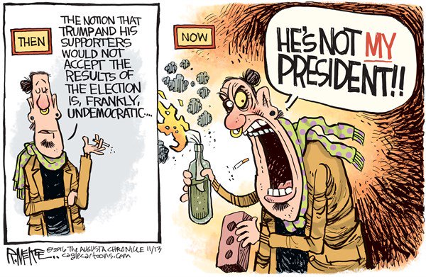 political cartoons trump voters - Then Now Hes Not My The Notion That Trumpand His Supporters Would Not Accept The Results Of The Election Is, Frankly S Undemocratic President!! 0216 The Augusta Chromue 1117 Meli Caglecortions.com