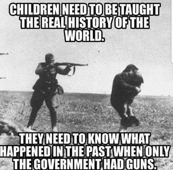 militia - Children Need To Be Taught The Real History Of The World. They Need To Know What Happened In The Past When Only The Government Hadguns