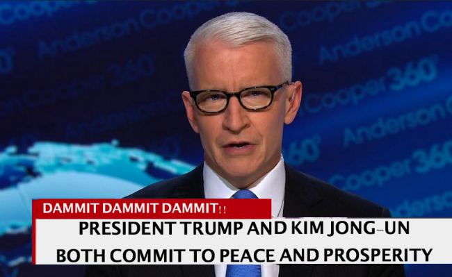 spokesperson - o Anderson Coo Cooper Andersonca ooper 360 60Anderson Cooper 36 Dammit Dammit Dammit!! President Trump And Kim JongUn Both Commit To Peace And Prosperity