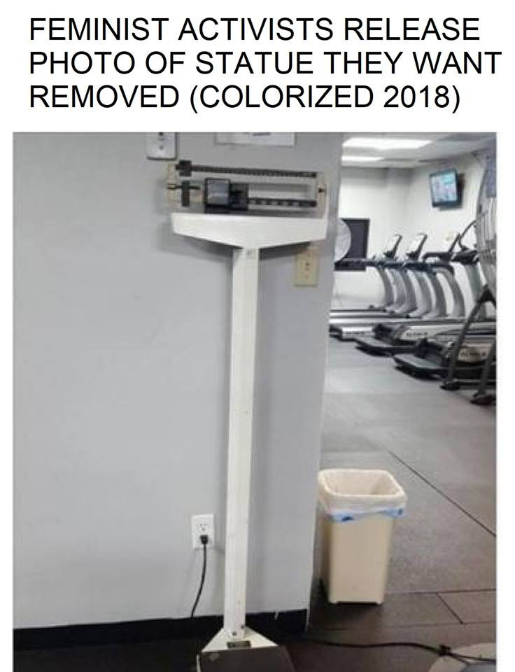 statue offends me i want it removed - Feminist Activists Release Photo Of Statue They Want Removed Colorized 2018