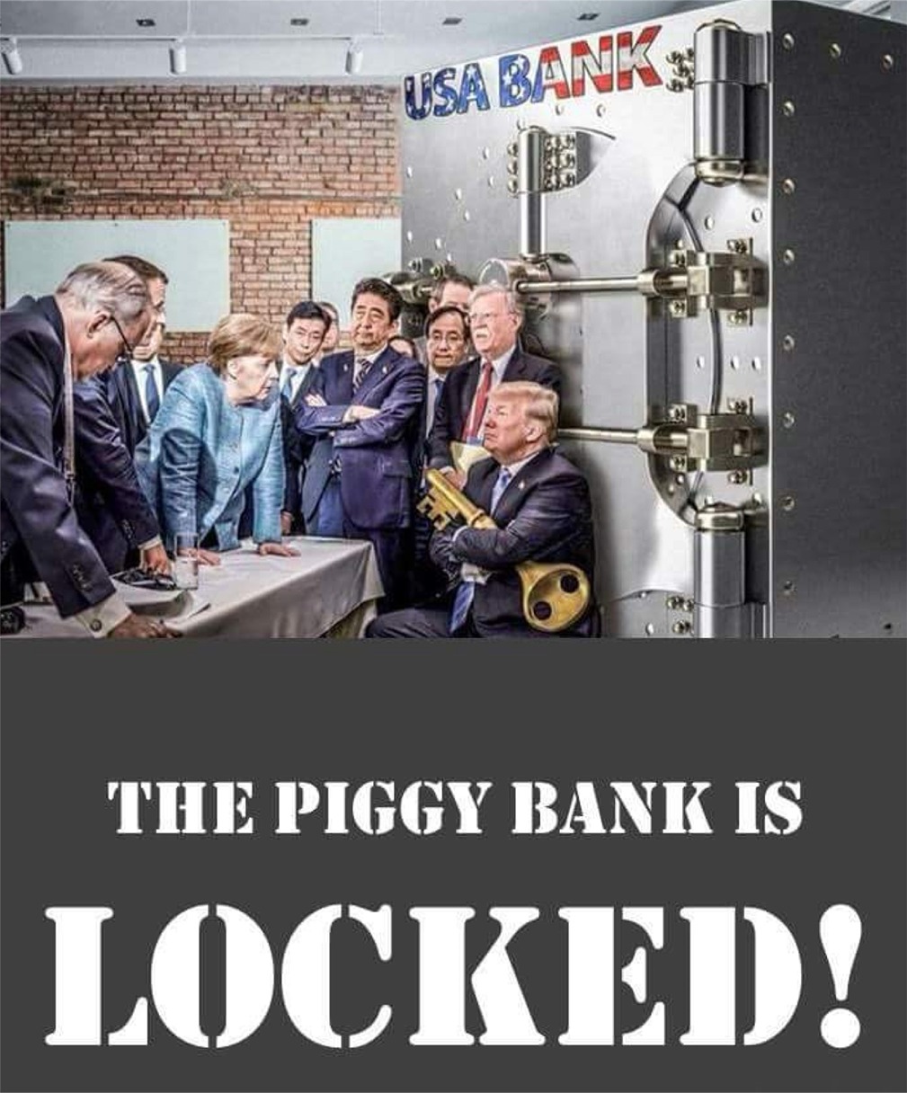 taps - Usa Bank The Piggy Bank Is Locked!