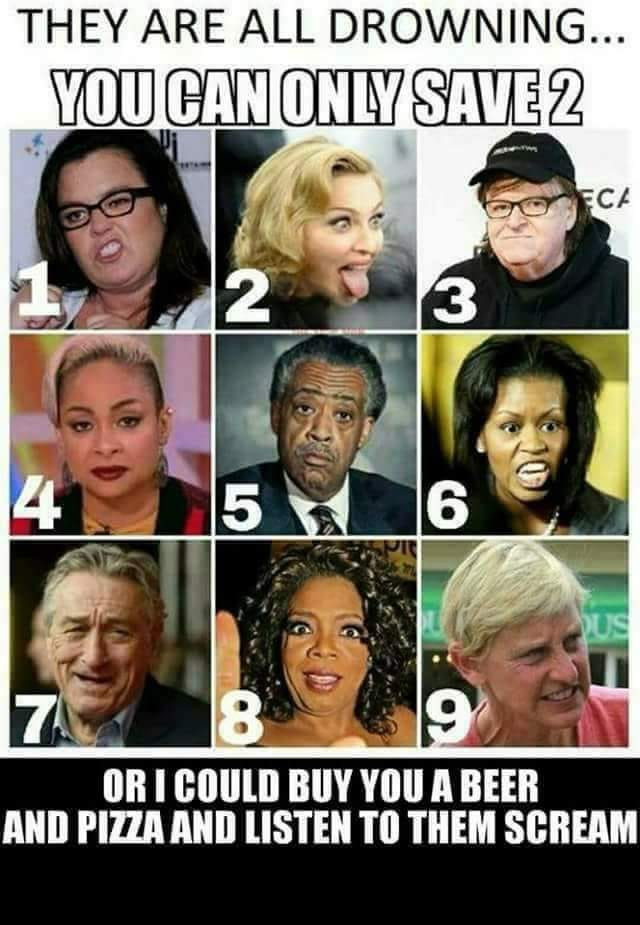 you can only save 2 - They Are All Drowning... You Can Only SAVE2 Or I Could Buy You A Beer And Pizza And Listen To Them Scream