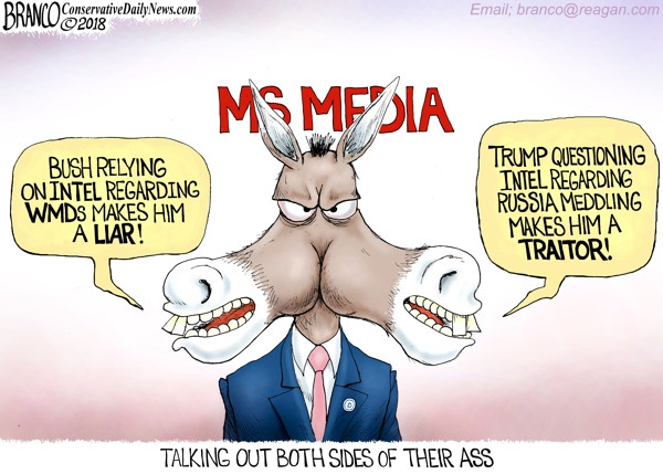 talking out of your ass funny - Branco ConservativeDailyNews.com Email; branco .com biu 2018 Ms Media Bush Relying On Intel Regarding Wmds Makes Him A Liar! Trump Questioning Intel Regarding Russia Meddling Makes Him A Traitor! Talking Out Both Sides Of T