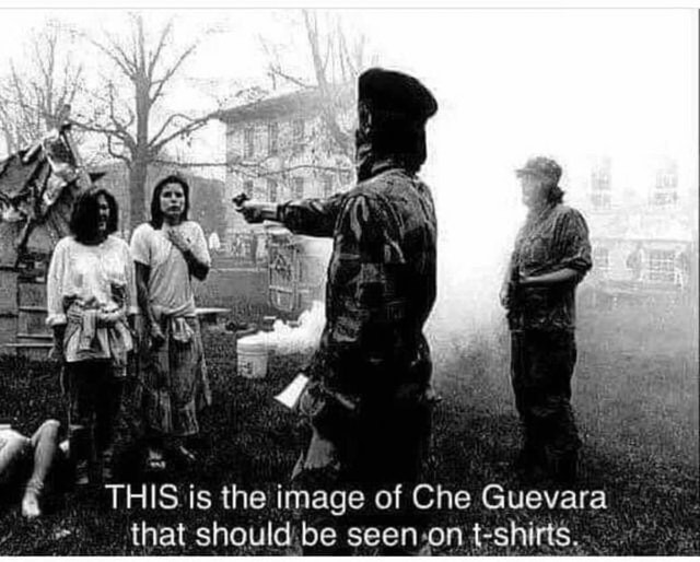 This is the image of Che Guevara that should be seen on tshirts.