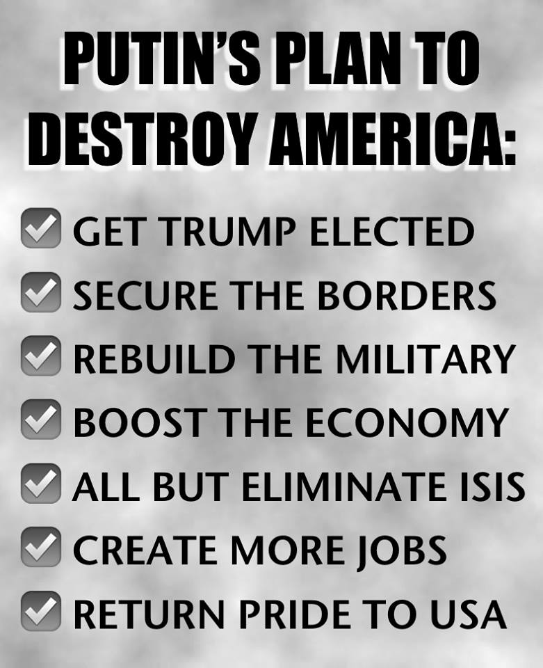 monochrome photography - Putin'S Plan To Destroy America Get Trump Elected Secure The Borders Rebuild The Military Boost The Economy All But Eliminate Isis Create More Jobs Return Pride To Usa