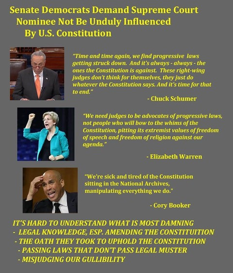 obama gives iran money - Senate Democrats Demand Supreme Court Nominee Not Be Unduly Influenced By U.S. Constitution "Time and time again, we find progressive laws getting struck down. And it's always always the ones the Constitution is against. These rig