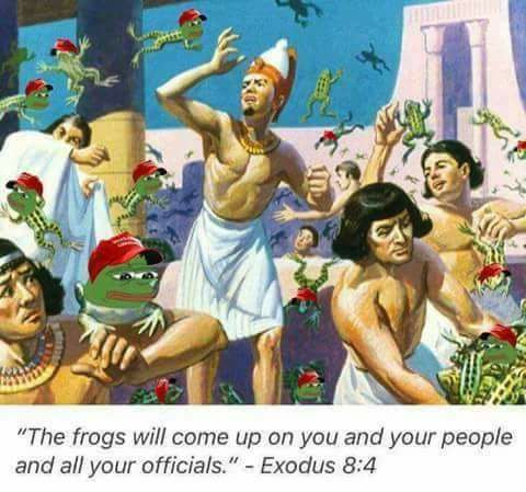 rosh chodesh nisan - "The frogs will come up on you and your people and all your officials." Exodus