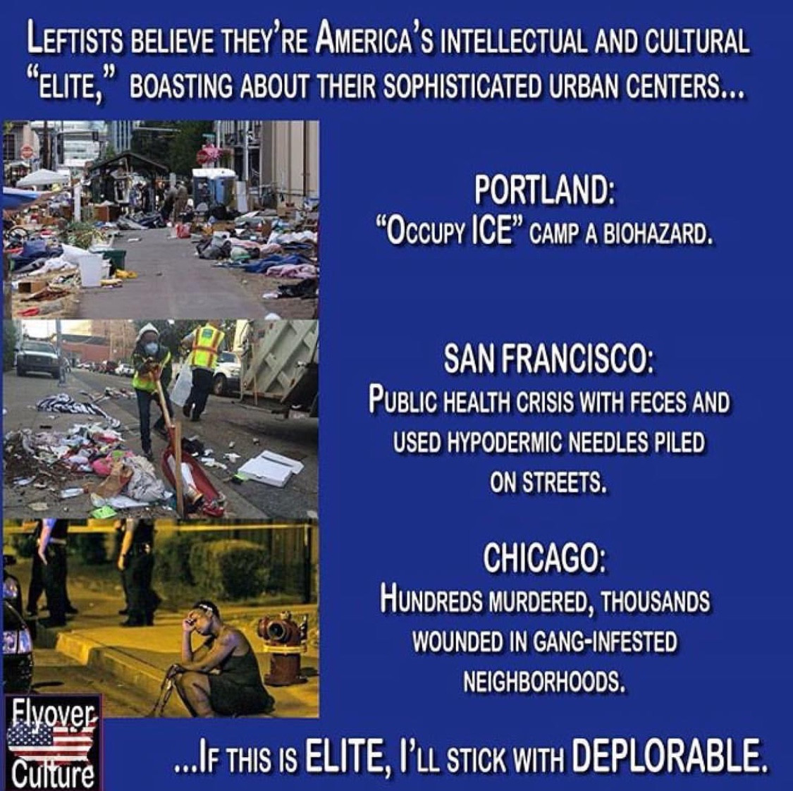 vehicle - Leftists Believe They'Re America'S Intellectual And Cultural "Elite," Boasting About Their Sophisticated Urban Centers... Portland "Occupy Ice Camp A Biohazard. San Francisco Public Health Crisis With Feces And Used Hypodermic Needles Piled On S