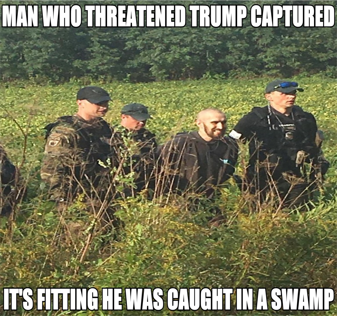 army - Man Who Threatened Trump Captured It'S Fitting He Was Caught In A Swamp