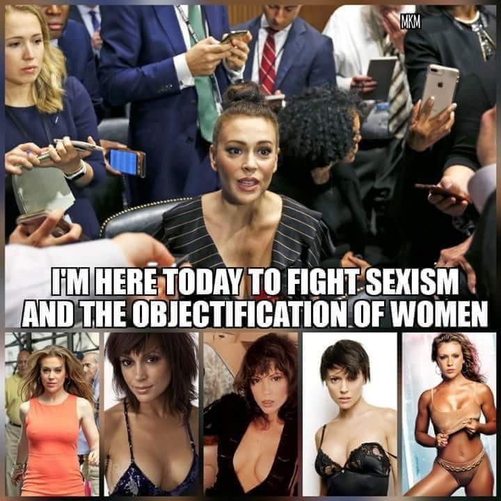 alyssa milano at judge cavanaugh hearing - Im Here Today To Fight Sexism And The Objectification Of Women