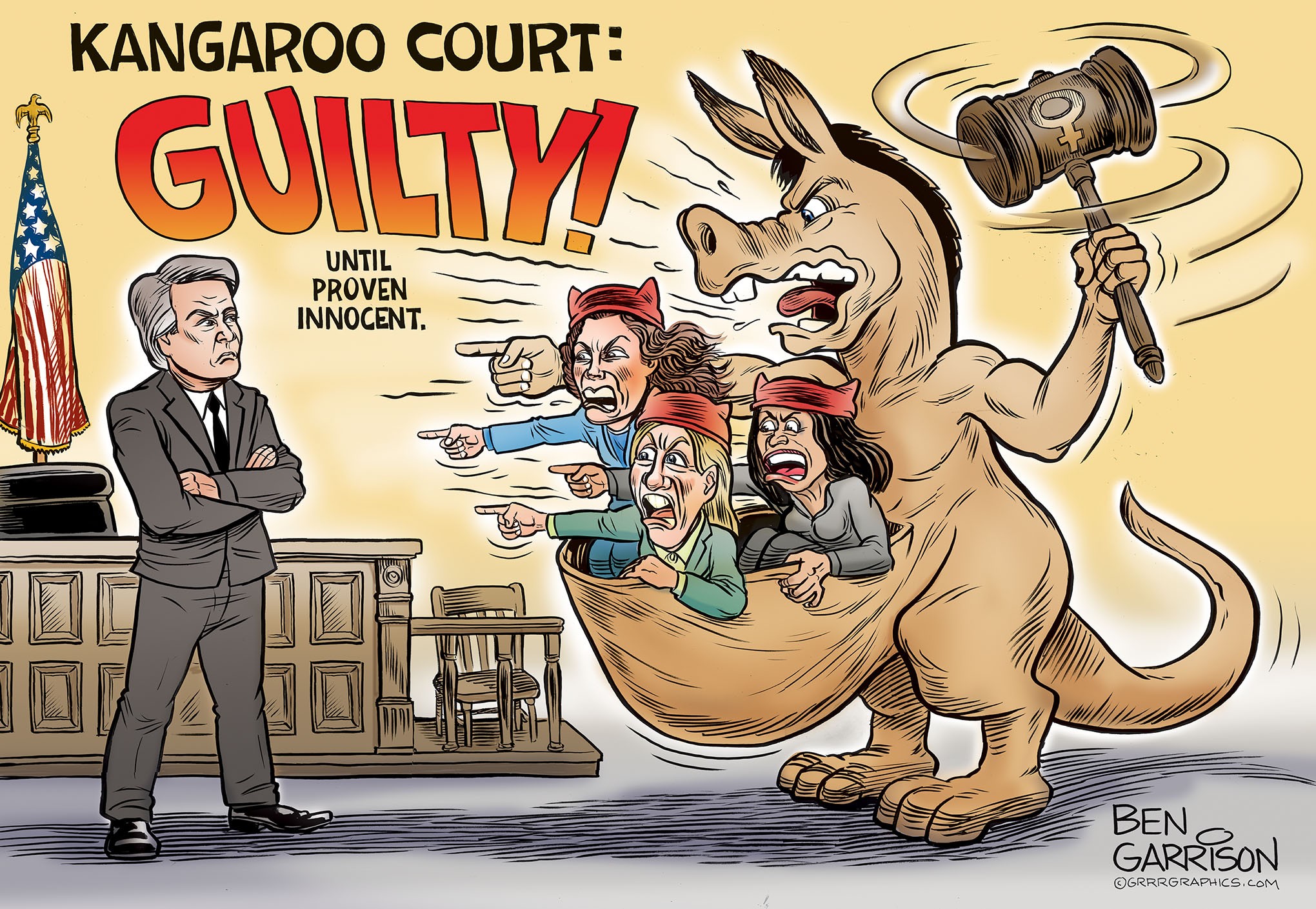 democrat kangaroo court - Kangaroo Court Guilty Until Proven Innocent. Ben Garrison Exrrroaphiclo