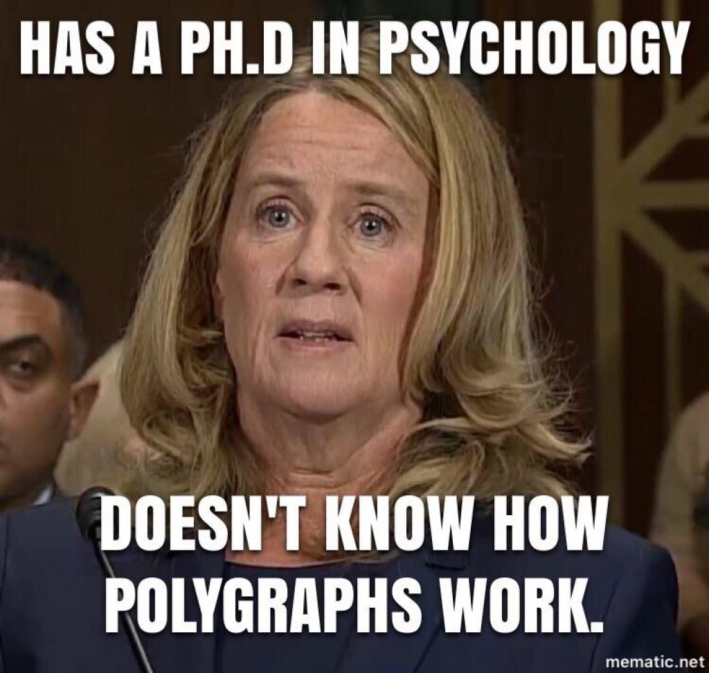 photo caption - Has A Ph.D In Psychology Doesn'T Know How Polygraphs Work. mematic.net