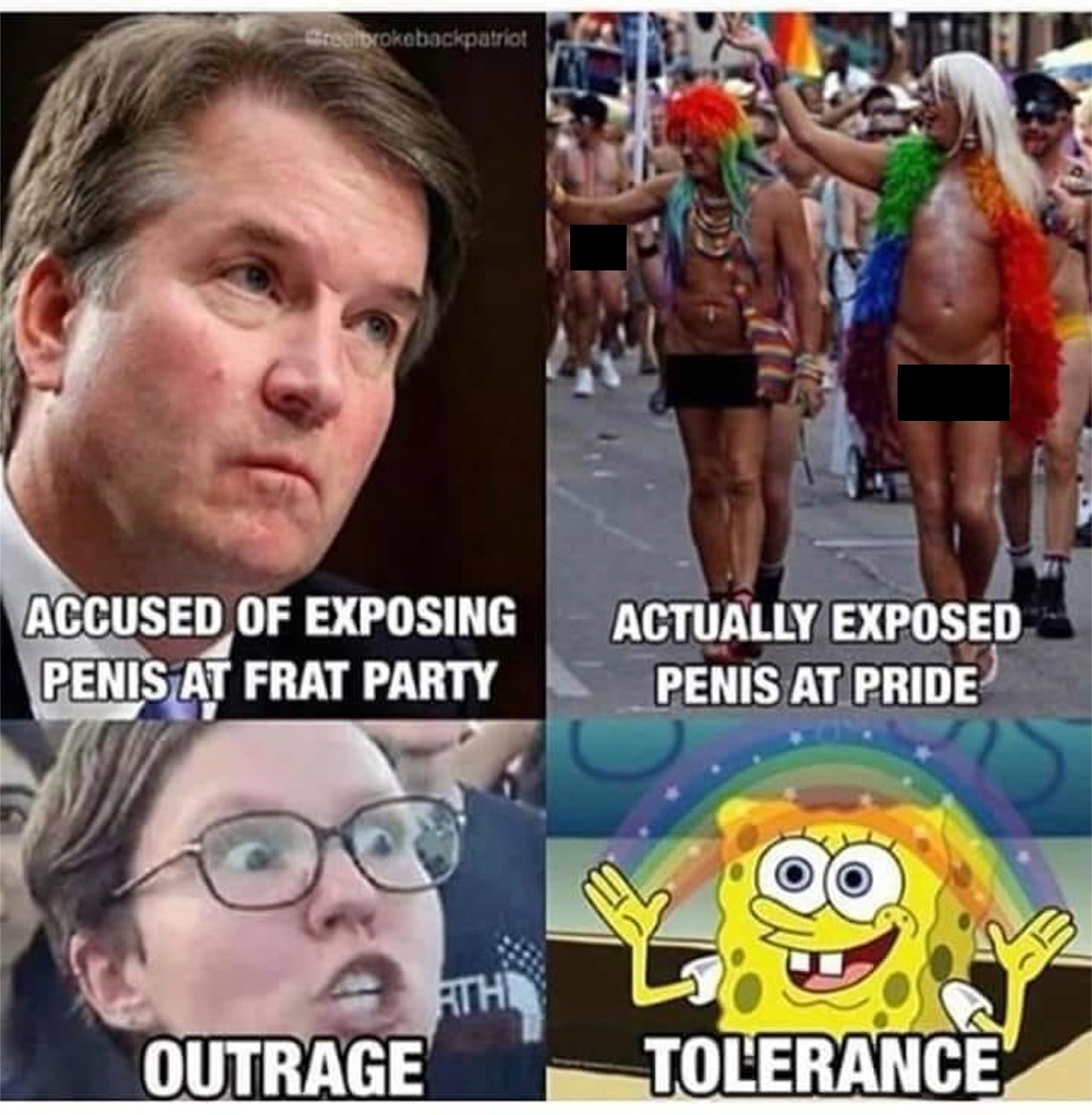lgbtqqip2saa meme - Stealbrokebackpatriot Accused Of Exposing Penis At Frat Party Actually Exposed Penis At Pride Outrage Tolerance