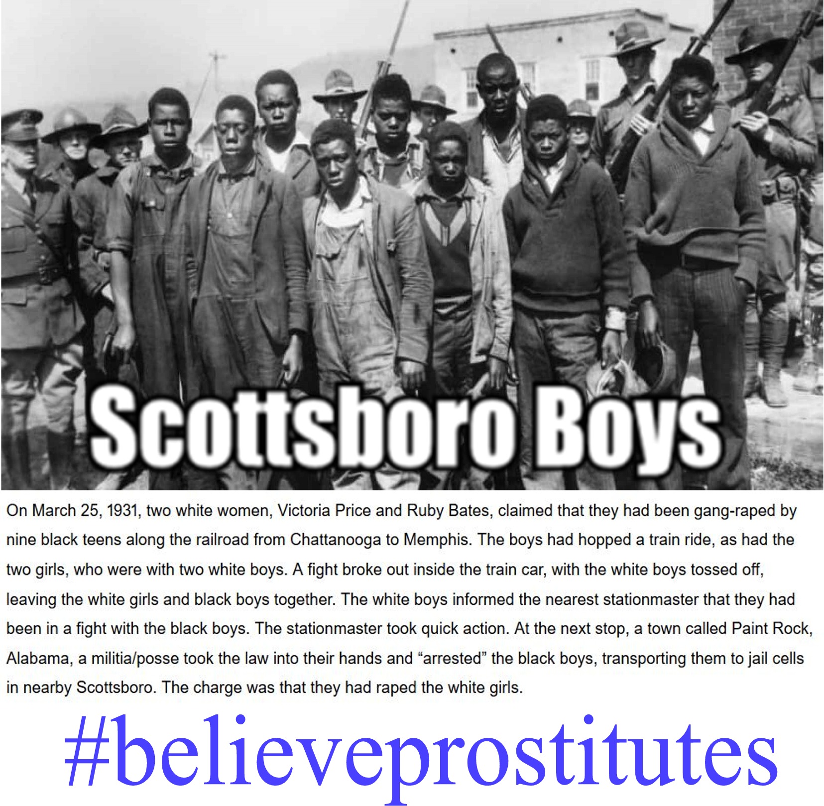 scottsboro boys - Scottsboro Boys On , two white women, Victoria Price and Ruby Bates, claimed that they had been gangraped by nine black teens along the railroad from Chattanooga to Memphis. The boys had hopped a train ride, as had the two girls, who wer