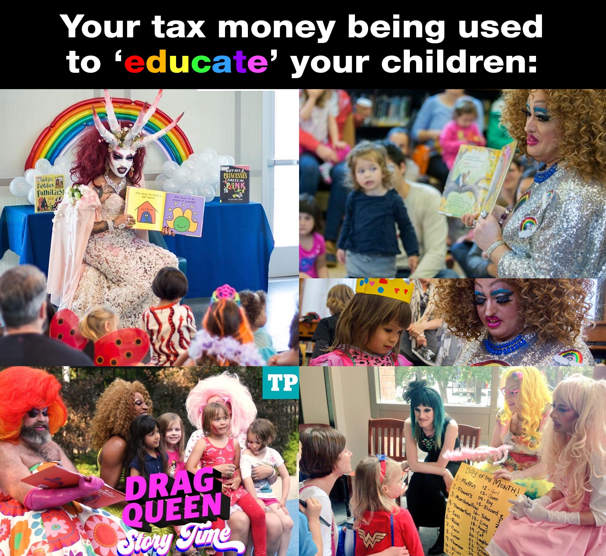 toy - Your tax money being used to 'educate' your children Tp Drag Queen Jrow Tune