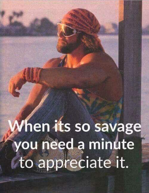 macho man randy savage - Www When its so savage you need a minute to appreciate it. Re