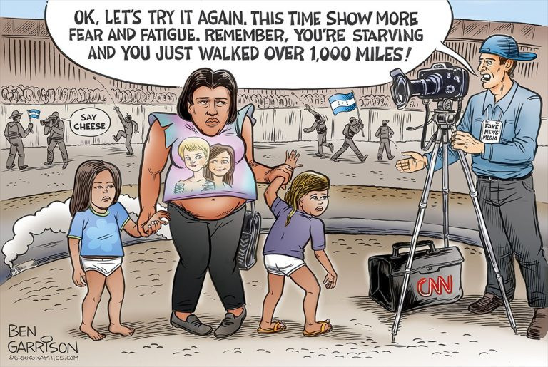 memes - ben garrison illegal immigration - Ok, Let'S Try It Again. This Time Show More Fear And Fatigue. Remember, You'Re Starving And You Just Walked Over 1,000 Miles! Mg Codowe w Attitut 2 Say Cheese Fake Novs Media Cnn Ben Garrison Ogrrrgraphics.Com