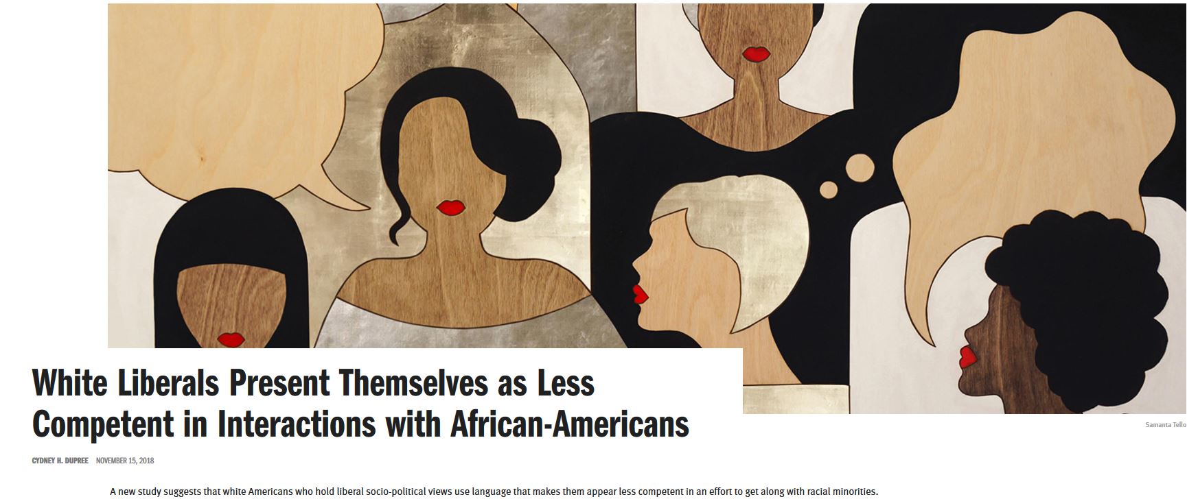 memes - shoulder - White Liberals Present Themselves as Less Competent in Interactions with AfricanAmericans Samanta Tello Cydney H. Dupree A new study suggests that white Americans who hold liberal sociopolitical views use language that makes them appear