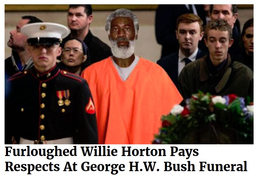 willie horton bush funeral - Furloughed Willie Horton Pays Respects At George H.W. Bush Funeral