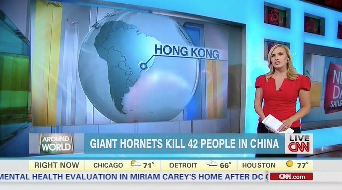 memes - cnn hong kong brazil - Hong Kong Satte Around World Live Giant Hornets Kill 42 People In China Cm Right Now Chicago 71 Detroit 66 Houston 77 Mental Health Evaluation In Miriam Carey'S Home After Dc Cnn.com