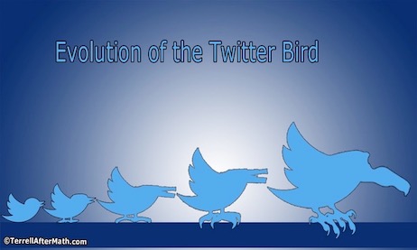 memes - dolphin - Evolution of the Twitter Bird TerrellAfter Math.com