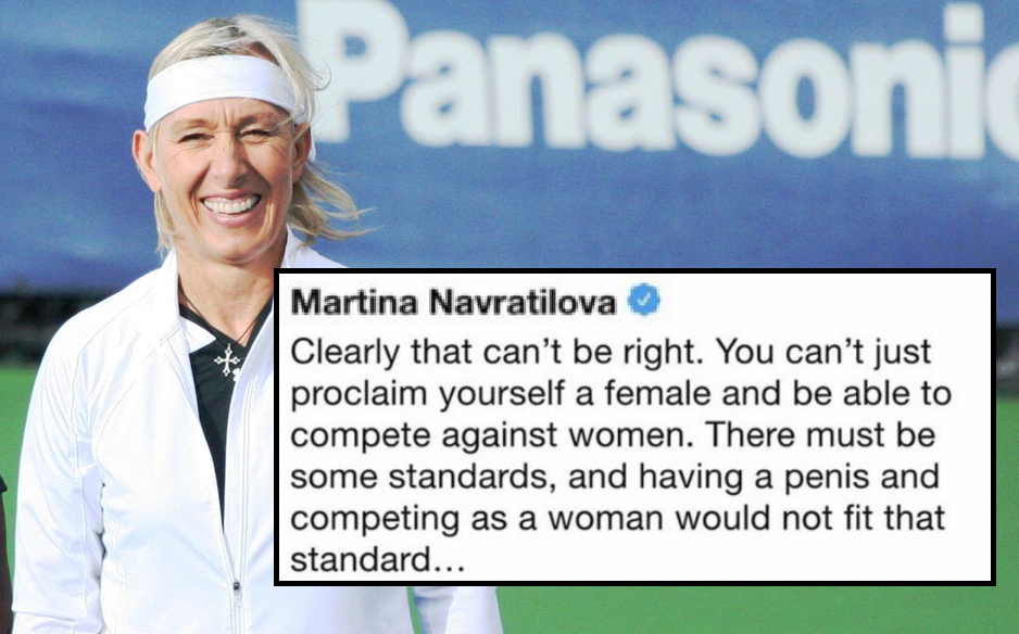 memes - energy - Panasonic Martina Navratilova Clearly that can't be right. You can't just proclaim yourself a female and be able to compete against women. There must be some standards, and having a penis and competing as a woman would not fit that standa