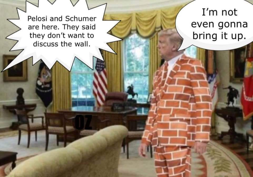 political meme melania is this too loud meme - Pelosi and Schumer are here. They said they don't want to discuss the wall. I'm not even gonna bring it up.