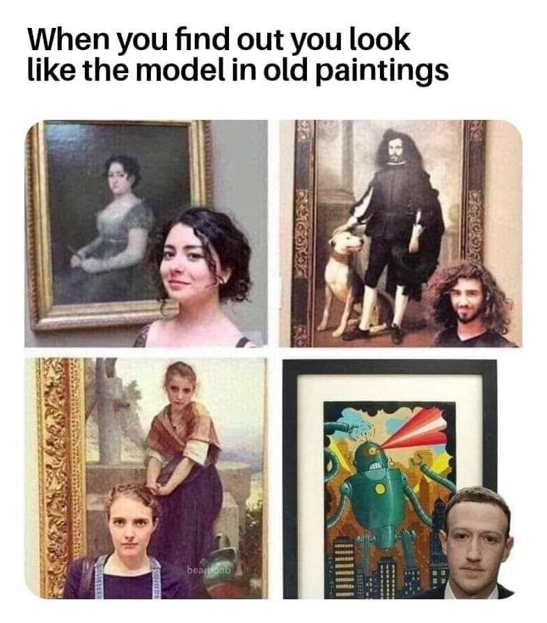 political meme lord and savior elon - When you find out you look the model in old paintings beard ab