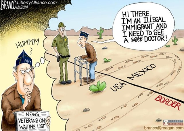 political meme healthcare for illegal immigrants - Ddano Liberty Alliance.com DIWWW2014 Hi There, I'M An Illegal Immigrant And I Need To See A ! Doctor! Hummm Usa Mexico Border News Veterans On Waiting List Liberty Asalliance branco.com